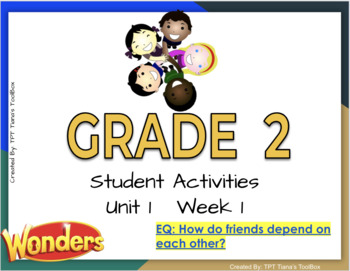 Preview of Wonders Unit 1 Week 1 Interactive Google Slides