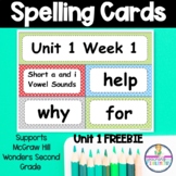 Wonders Unit 1 Week 1 Spelling Words Second Grade FREEBIE