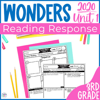 Preview of Wonders Reading Unit 1 Weeks 1 - 6 Reading Response Sheets (2020)