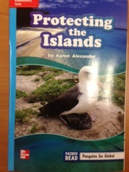 Preview of 3rd Grade Wonders Unit 2 Week 4 On Level Reader Protecting the Islands Reponse