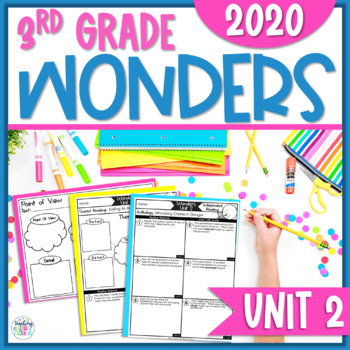 Preview of Wonders Reading Unit 2 Weeks 1 - 6 Reading Response Sheets (2020)