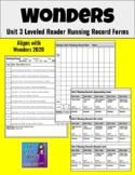 Wonders Unit 3 Leveled Reader Running Record Forms (Grade 1)