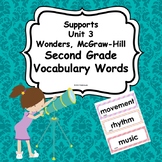 Wonders Unit 3 Weeks 1-5  Second Grade Vocabulary Words 20