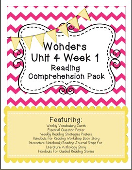 Preview of Wonders Unit 4 Week 1 Reading Comprehension Pack