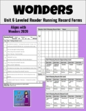 Wonders Unit 6 Leveled Reader Running Record Forms