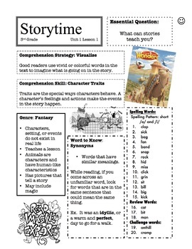 Preview of Wonders Units 1, 2, and 3 Newsletters and Spelling Practice for 3rd grade