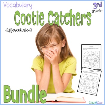 Preview of 3rd Grade Vocabulary Cootie Catchers Bundle