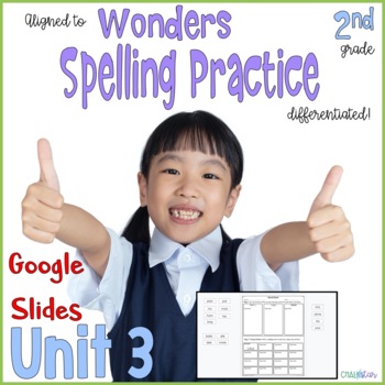 Preview of Wonders Word Work Google Slides™ Unit 3