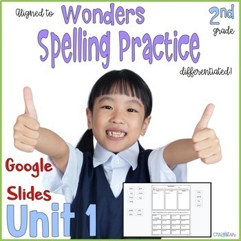 Preview of Wonders aligned Word Work Google Slides™ Unit 1