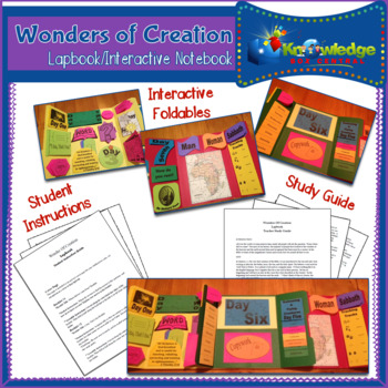 Preview of Wonders of Creation Lapbook / Interactive Notebook - EBOOK