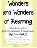 Wonders of Learning - Unit 3, Week 2 - Reading Comprehension