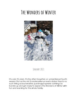 Preview of Wonders of Winter January Activity Guide