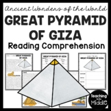 Wonders of the World Great Pyramid of Giza Reading Compreh