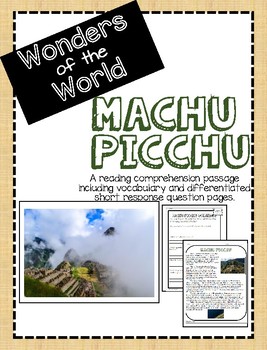 Preview of Wonders of the World: Machu Picchu