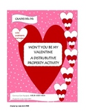 Won't You Be My Valentine (Distributive Property Activity)