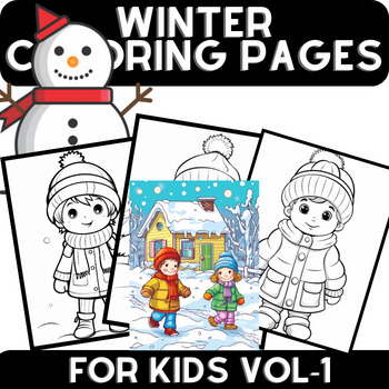 Preview of Wonter context clues 2nd grad4 | WINTER COLORING BOOK FOR KIDS