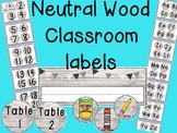 Wood Background Farmhouse Classroom labels