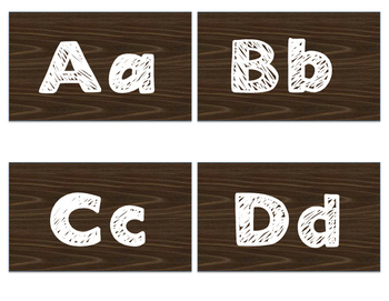 Wood Grain Square Word Wall Letters By Creative Teachers For Teachers