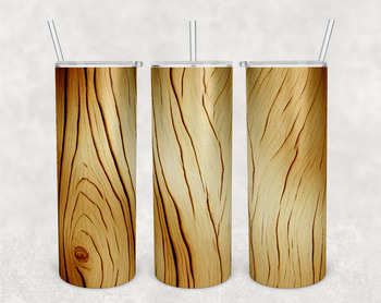 Seamless Wood Grain Tumbler Sublimation PNG Wrap