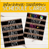 Wood Schedule Cards