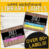 Wood Series Book Labels
