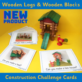 Preview of Wooden Blocks and Lincoln Logs - Block Building Activity K-2