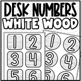 Wooden Farmhouse Desk/Table Numbers | Classroom Seating Or