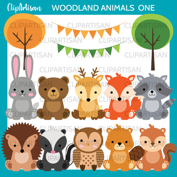 Download Woodland Animal Clip Art Bundle By Clipartisan Tpt