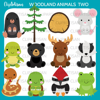 Download Woodland Animal Clip Art Bundle By Clipartisan Tpt