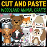 Woodland Animal Cut and Paste Craft Template Ultimate Bundle