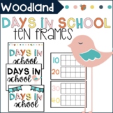 Woodland Animal Days in School Ten Frames