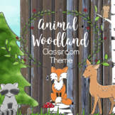 Woodland Animal Classroom Decor Editable