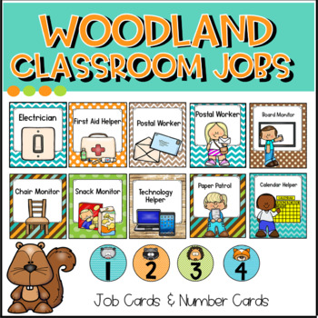 Woodland Animal Friends - Classroom Jobs Chart * Editable Classroom  Management