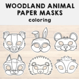 Farm Animal Paper Masks Printable Coloring Craft Activity Costume