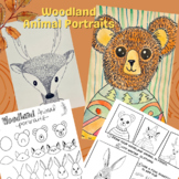 Woodland Animal Portrait worksheet