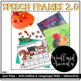 Woodland Animal Speech Frames- No Prep Speech Language Therapy