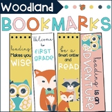 Woodland Animals Bookmarks | Classroom Decor | Classroom Theme