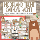 Woodland Animals Classroom Decor Calendar Helper