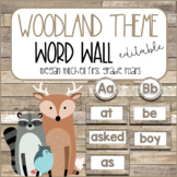 Woodland Animals Classroom Decor Word Wall