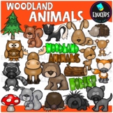 Woodland Animals Clip Art Set {Educlips Clipart}