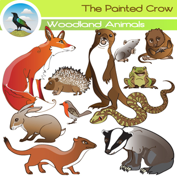 Preview of Woodland Animals Clip Art - Forest Animals 22 Piece Set