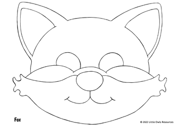 Woodland Animals - Coloring Masks by Little Owls Resources | TPT