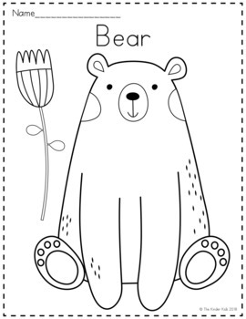 Download Woodland Animals Coloring Pages by The Kinder Kids | TpT