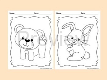 Woodland Animals Coloring Pages - Forest Animals Coloring Sheets