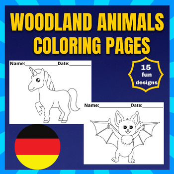 Preview of Woodland Animals Coloring Pages - Forest Animals Coloring Sheets - In Germany