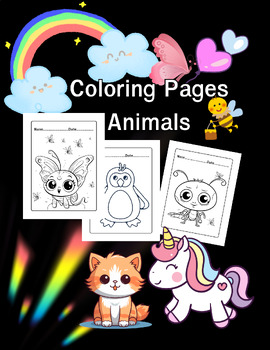 Preview of Woodland Animals Coloring Pages | Zoo Animals Coloring Pages | Coloring Sheets