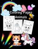 Woodland Animals Coloring Pages | Zoo Animals Coloring Pag