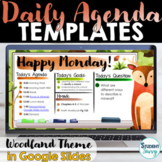 Woodland Animals Daily Agenda Template Theme - Daily Sched