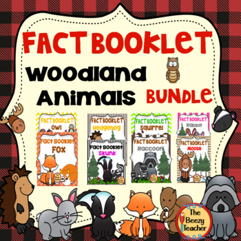 Preview of Woodland Animals Fact Booklet Bundle | bonus activities | crafts