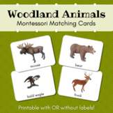 Woodland Animals Montessori Matching Cards (Schleich Figurines)